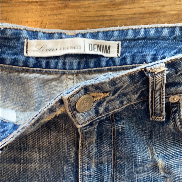 Lovers + Friends Distressed Denim Short - Picture 3 of 4